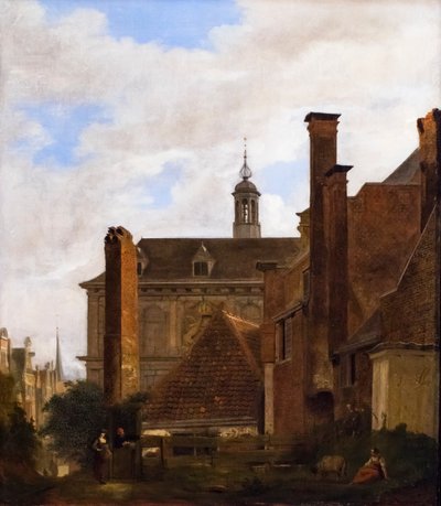 Die alte Amsterdamer Börse von Jan van der Heyden
