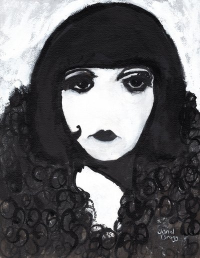 Sirene in einem Kunstpelzmantel, ca. 2020 von Janel Bragg