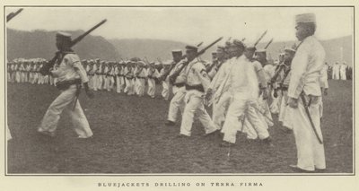 Matrosen üben an Land von Japanese Photographer