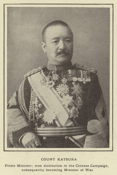 Graf Katsura, Premierminister; erlangte Berühmtheit im Chinesischen Feldzug und wurde später Kriegsminister von Japanese Photographer