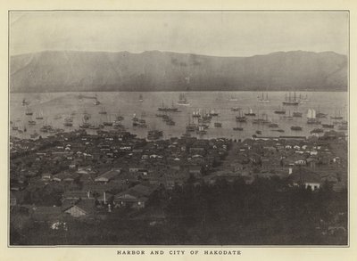 Hafen und Stadt von Hakodate von Japanese Photographer