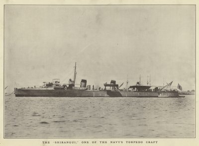Die Shirangui, eines der Torpedoboote der Marine von Japanese Photographer