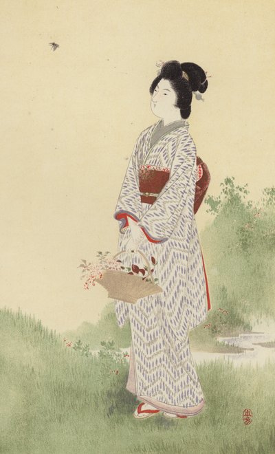 Ein japanisches Mädchen von Japanese School