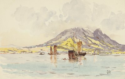 Ho-shang-shan von Ta-lien-wan aus gesehen von Japanese School