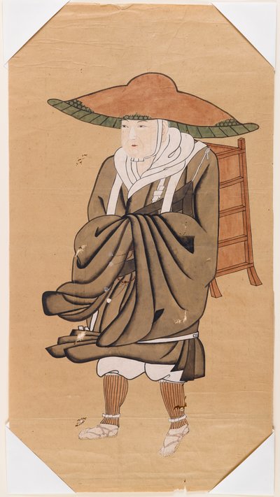 Der chinesische buddhistische Pilger Hsuan-Tsang von Japanese School