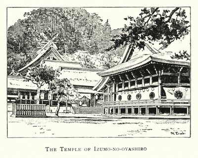 Der Tempel von Izumo-no-oyashiro von Japanese School