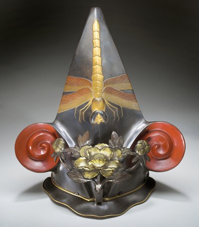 Theaterhelm für das Kabuki-Theater von Japanese School
