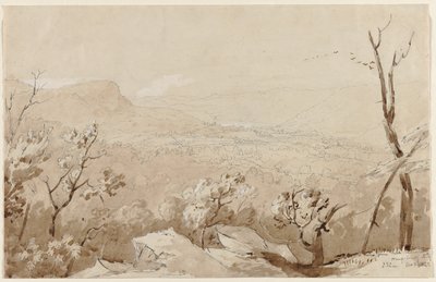 Ein Blick vom Bald Mountain, Orange County, N. Y., 1843 von Jasper Francis Cropsey