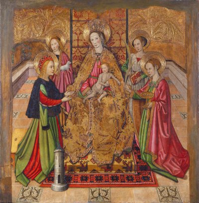 Jungfrau und Heilige von Jaume Huguet