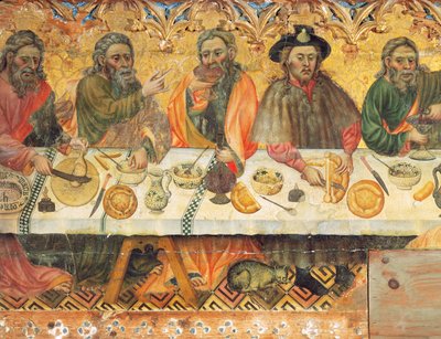 Heiliges Abendmahl, (Detail) von Jaume the elder Ferrer