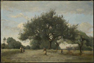 Apfelbäume auf einem Feld von Jean-Baptiste-Camille Corot