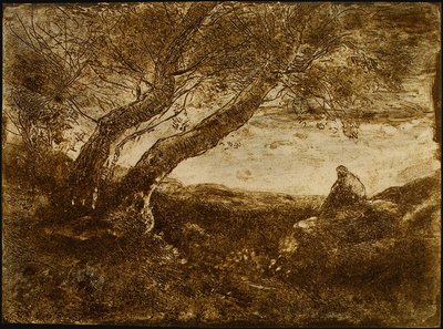 Der Träumer von Jean-Baptiste-Camille Corot