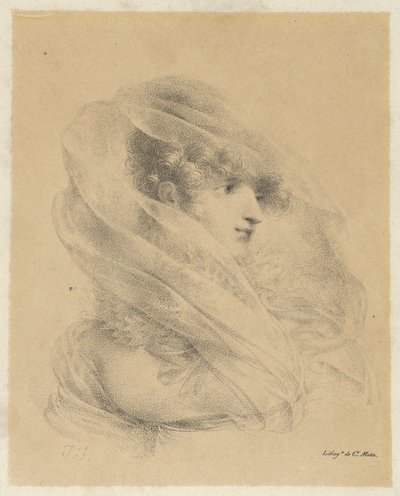Porträt von Mademoiselle Ledieu von Jean-Baptiste Isabey