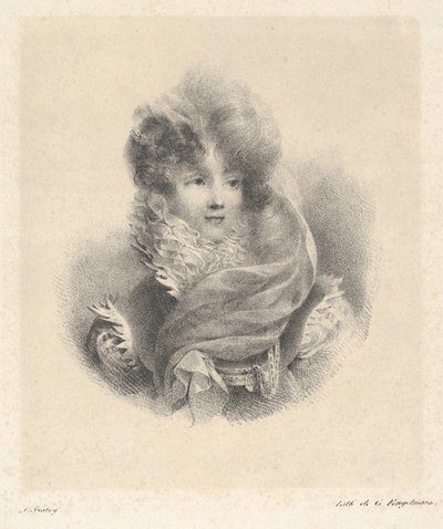 Porträt von Mademoiselle de Pavant von Jean-Baptiste Isabey