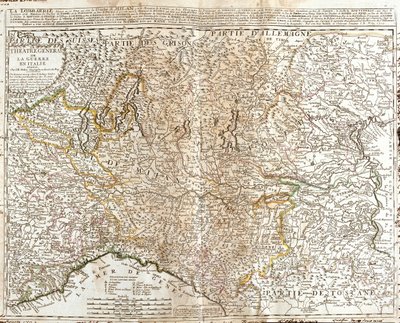 Schweiz (Kanton: Tessin), Italien (Region: Aostatal, Piemont, Lombardei, Trentino-Südtirol, Venetien, Friaul-Julisch Venetien, Emilia-Romagna, Toskana, Ligurien) von Jean Baptiste Nolin