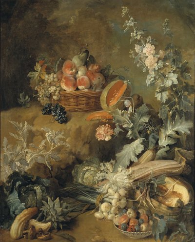 Stillleben mit Früchten und Gemüse („Erde“) von Jean-Baptiste Oudry
