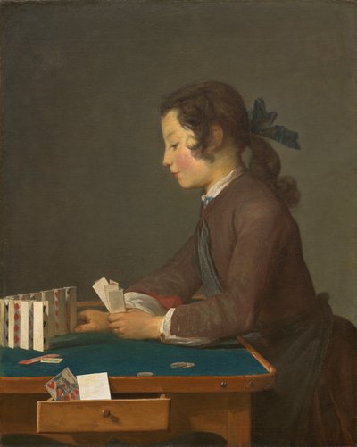 Das Kartenhaus von Jean Baptiste Simeon Chardin