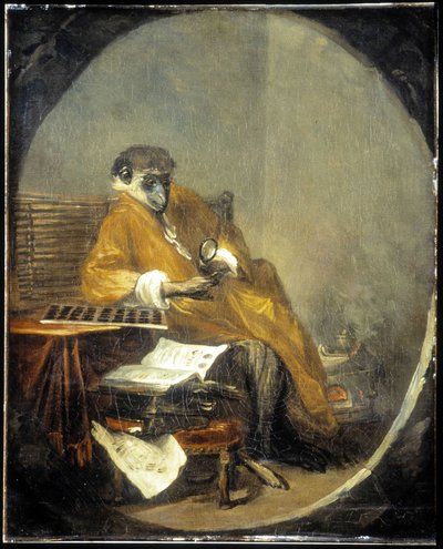 Der Affe - von J.B. Chardin von Jean Baptiste Simeon Chardin