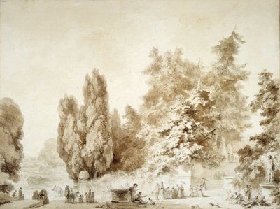 Ein italienischer Park von Jean-Honore Fragonard