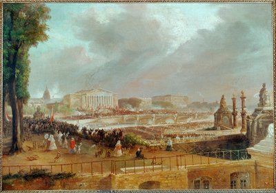 Proklamation der Zweiten Französischen Republik auf der Place de la Concorde von Jean-Jacques Champin