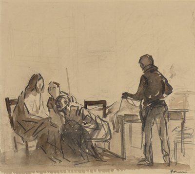 Vor dem Mahl in Emmaus von Jean-Louis Forain