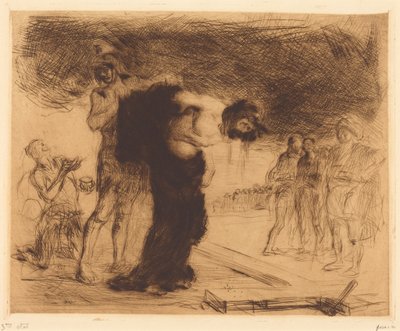 Christus wird seiner Kleider beraubt von Jean-Louis Forain