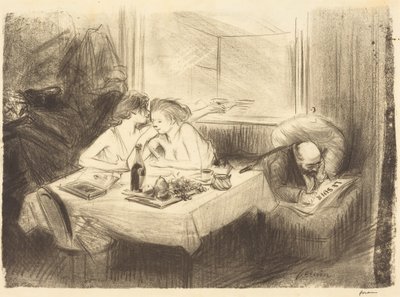 Das Privatzimmer (3. Tafel) von Jean-Louis Forain