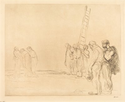 Der Kalvarienberg (zweite Platte) von Jean-Louis Forain