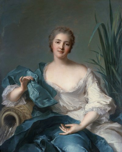 マリー=アンリエット・ベルトロ・ド・プレヌフ夫人の肖像 von Jean-Marc Nattier