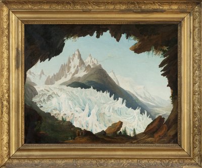 Blick auf die Alpen vom Gletscher Chapeau des Bois von Jean Antoine Linck