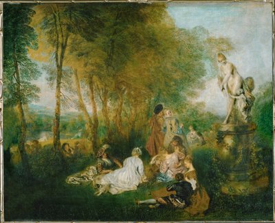 Die Liebesgesellschaft von Jean Antoine Watteau