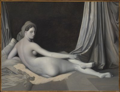 Odaliske in Grisaille von Jean Auguste Dominique Ingres