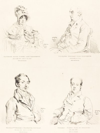 Sylvester (Douglas) Lord Glenbervie; Katherine Anne (North) Glenbervie; Frederic (North) Earl of Guilford; Frederic Sylvester Douglas von Jean Auguste Dominique Ingres