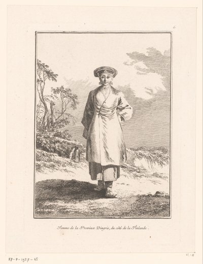 Junge Frau aus Ingermanland (Russische Traditionen und Bräuche) von Jean Baptist Leprince