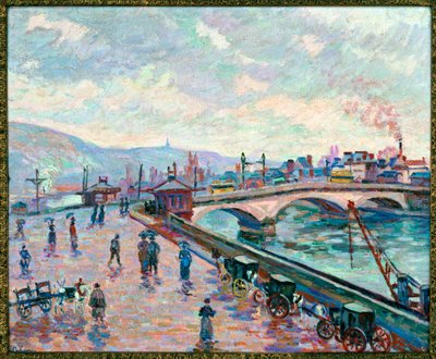 Fluss bei Rouen von Jean Baptiste Armand Guillaumin