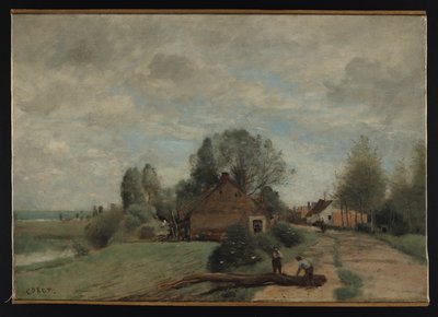 La Route aux Boucherons, Arleux-du-Nord, Juli 1871 von Jean Baptiste Camille Corot