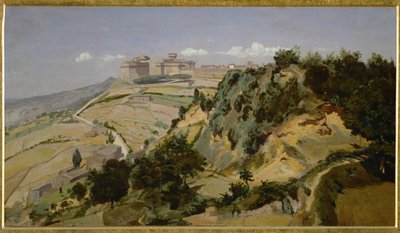Die Zitadelle von Volterra von Jean Baptiste Camille Corot