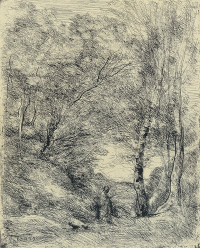 Der Garten des Horaz von Jean Baptiste Camille Corot