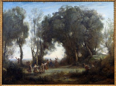 Matinee, Nymphen tanzen von Jean Baptiste Camille Corot