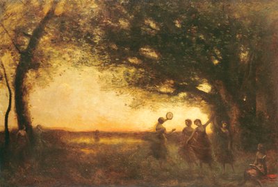 Freuden des Abends, 1875 von Jean Baptiste Camille Corot