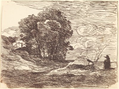 Wohnsitz des Dichters von Jean Baptiste Camille Corot