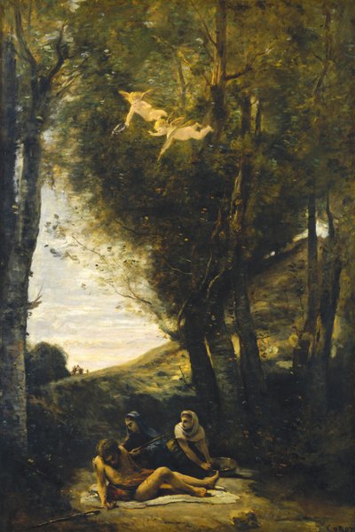 Der heilige Sebastian, von den heiligen Frauen gepflegt von Jean Baptiste Camille Corot