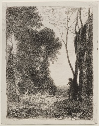 Der kleine Hirte von Jean Baptiste Camille Corot