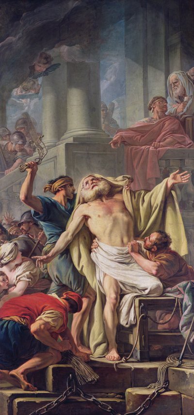 Die Geißelung des Heiligen Andreas, 1761 von Jean Baptiste Deshays de Colleville
