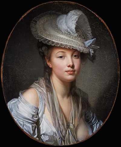 Der weiße Hut von Jean Baptiste Greuze