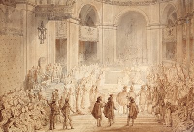 Die Krönung Napoleons I. in Notre Dame von Jean Baptiste Isabey