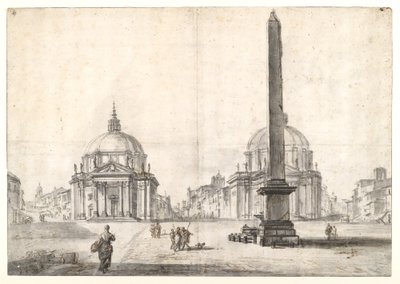 Piazza del Popolo, Rom von Jean Baptiste Lallemand