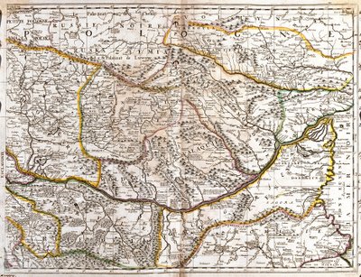 Karte von Mährisch-Walachien (Tschechische Republik) (Gravur) von Jean Baptiste Nolin