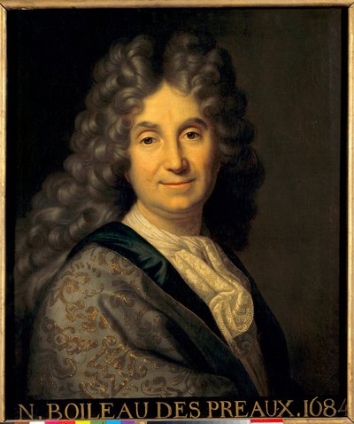 Porträt von Nicolas Boileau Despreaux (Boileau-Despreaux) (1636-1711) von Jean Baptiste Santerre