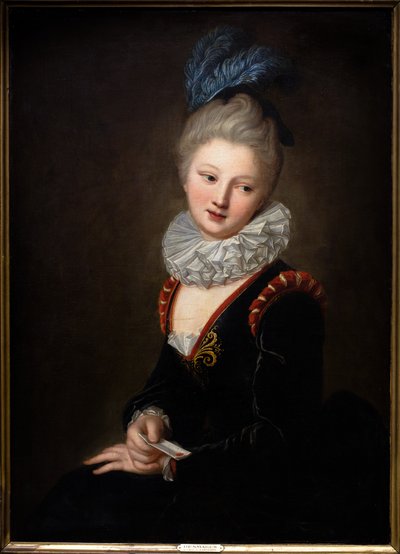 Die junge Frau mit dem süßen Ticket von Jean-Baptiste Santerre